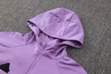 2024-25 RMA Purple Hoodie Jacket Tracksuit #F569
