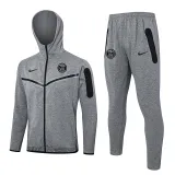 2024-25 PSG Grey Hoodie Jacket Tracksuit #F581