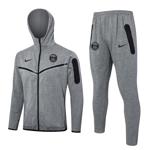 2024-25 PSG Grey Hoodie Jacket Tracksuit #F581