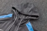 2024-25 TOT Dark gray Hoodie Half Pull Tracksuit #F566半拉连帽