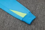 2024-25 Brazil Lake blue Hoodie Half Pull Tracksuit #F567半拉连帽