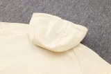 2024-25 PSG Jordan Khaki Hoodie Half Pull Tracksuit #F564半拉连帽