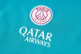 2024-25 PSG Lake blue Hoodie Jacket Tracksuit #F568