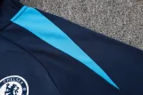 2024-25 CHE Royal blue Hoodie Half Pull Tracksuit #F552半拉连帽