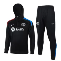 2024-25 BAR Black Hoodie Half Pull Tracksuit #F562半拉连帽