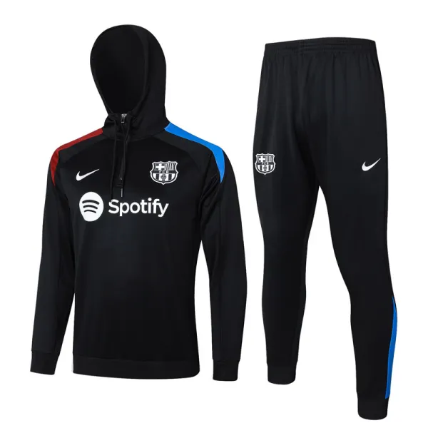 2024-25 BAR Black Hoodie Half Pull Tracksuit #F562半拉连帽