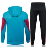 2024-25 PSG Lake blue Hoodie Jacket Tracksuit #F568