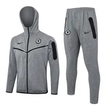 2024-25 CHE Grey Hoodie Jacket Tracksuit #F584