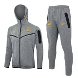 2024-25 France Grey Hoodie Jacket Tracksuit #F574