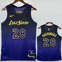 2024-25 LAKERS HACHIMURA #28 Royal blue City Edition Top Quality Hot Pressing NBA Jersey