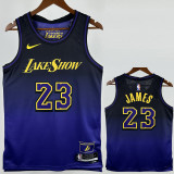 2024-25 LAKERS JAMES #23 Royal blue City Edition Top Quality Hot Pressing NBA Jersey