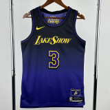2024-25 LAKERS DAVIS #3 Royal blue City Edition Top Quality Hot Pressing NBA Jersey