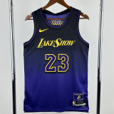2024-25 LAKERS JAMES #23 Royal blue City Edition Top Quality Hot Pressing NBA Jersey