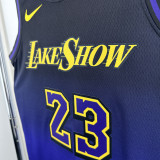 2024-25 LAKERS JAMES #23 Royal blue City Edition Top Quality Hot Pressing NBA Jersey