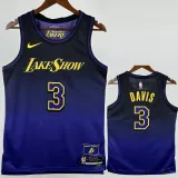 2024-25 LAKERS DAVIS #3 Royal blue City Edition Top Quality Hot Pressing NBA Jersey