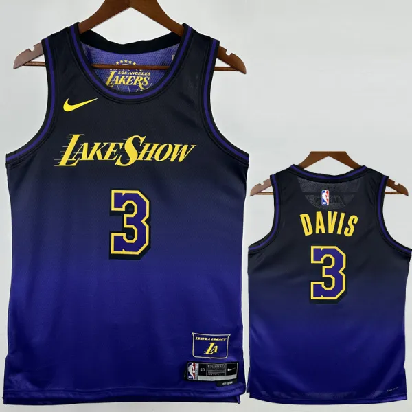 2024-25 LAKERS DAVIS #3 Royal blue City Edition Top Quality Hot Pressing NBA Jersey