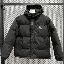 2024-25 MF7 KELME Black Hooded Cotton Coat #棉衣