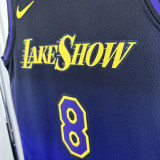 2024-25 LAKERS BRYANT #8 Royal blue City Edition Top Quality Hot Pressing NBA Jersey