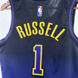 2024-25 LAKERS RUSSELL #1 Royal blue City Edition Top Quality Hot Pressing NBA Jersey