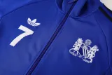 2024-25 Man Utd Fancy blue Jacket Tracksuit #09