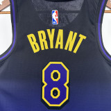 2024-25 LAKERS BRYANT #8 Royal blue City Edition Top Quality Hot Pressing NBA Jersey