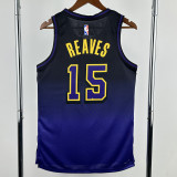 2024-25 LAKERS REAVES #15 Royal blue City Edition Top Quality Hot Pressing NBA Jersey