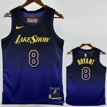 2024-25 LAKERS BRYANT #8 Royal blue City Edition Top Quality Hot Pressing NBA Jersey