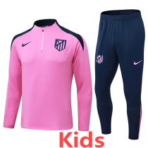 2024-25 ATM Pink Kids Half Pull Tracksuit (童装)(半拉链)