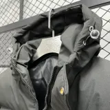 2024-25 MF3 NK Black Hooded Cotton Coat #棉衣