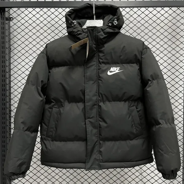 2024-25 MF3 NK Black Hooded Cotton Coat #棉衣