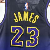2024-25 LAKERS JAMES #23 Royal blue City Edition Top Quality Hot Pressing NBA Jersey