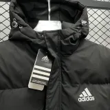2024-25 MF4 AD Black Hooded Cotton Coat #棉衣