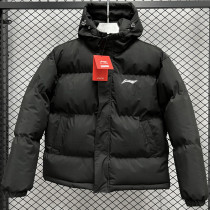 2024-25 MF6 LN Black Hooded Cotton Coat #棉衣