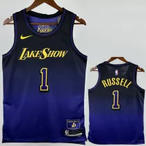 2024-25 LAKERS RUSSELL #1 Royal blue City Edition Top Quality Hot Pressing NBA Jersey
