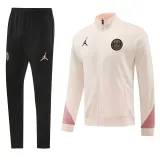 2024-25 PSG Jordan Khaki Pink Jacket Tracksuit #03
