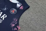 2024-25 PSG Dark blue Tank top and shorts suit