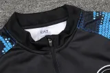 2024-25 Napoli Blue Black Half Pull Tracksuit (半拉链)