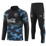2024-25 Napoli Blue Black Half Pull Tracksuit (半拉链)