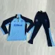 2024-25 Rangers Blue Half Pull Tracksuit (Pants Have Pocket)(半拉链)