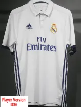 2016-2017 RMA Home Player Version 球员 Retro Soccer Jersey