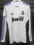 2010-2011 RMA Home Player Version 长袖球员 Long Sleeve Retro Soccer Jersey
