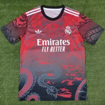 2024-25 RMA Red Black Special Edition Training Shirts *三叶草红黑