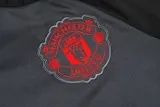 2024-25 Man Utd Dark gray Half Pull Tracksuit (半拉链)