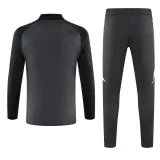 2024-25 Man Utd Dark gray Half Pull Tracksuit (半拉链)