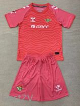 2024-25 Real Betis Pink GoalKeeper Kids Soccer Jersey