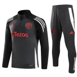 2024-25 Man Utd Dark gray Half Pull Tracksuit (半拉链)