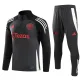 2024-25 Man Utd Dark gray Half Pull Tracksuit (半拉链)