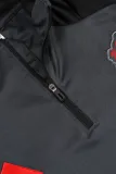 2024-25 Man Utd Dark gray Half Pull Tracksuit (半拉链)