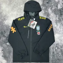2024-25 Brazil Velvet Thickened warm Black Outdoor Jackets #103加绒冲锋衣