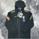 2024-25 Brazil Velvet Thickened warm Black Outdoor Jackets #103加绒冲锋衣